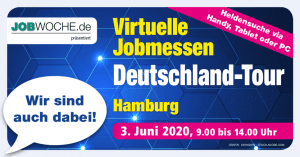 Read more about the article Virtuelle Jobmessen Deutschlandtour – wir sind dabei!